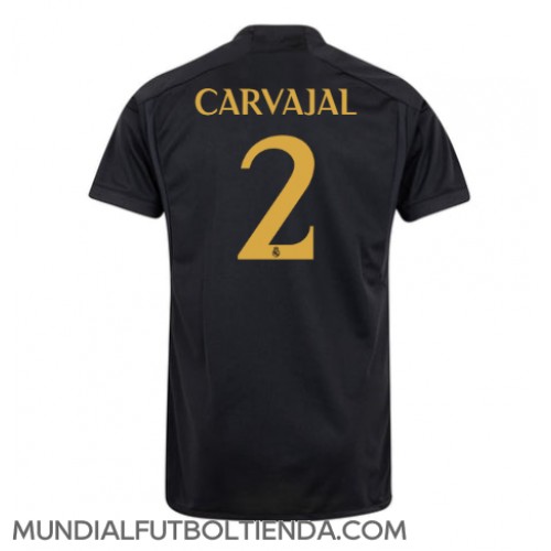 Camiseta Real Madrid Daniel Carvajal #2 Tercera Equipación Replica 2023-24 mangas cortas